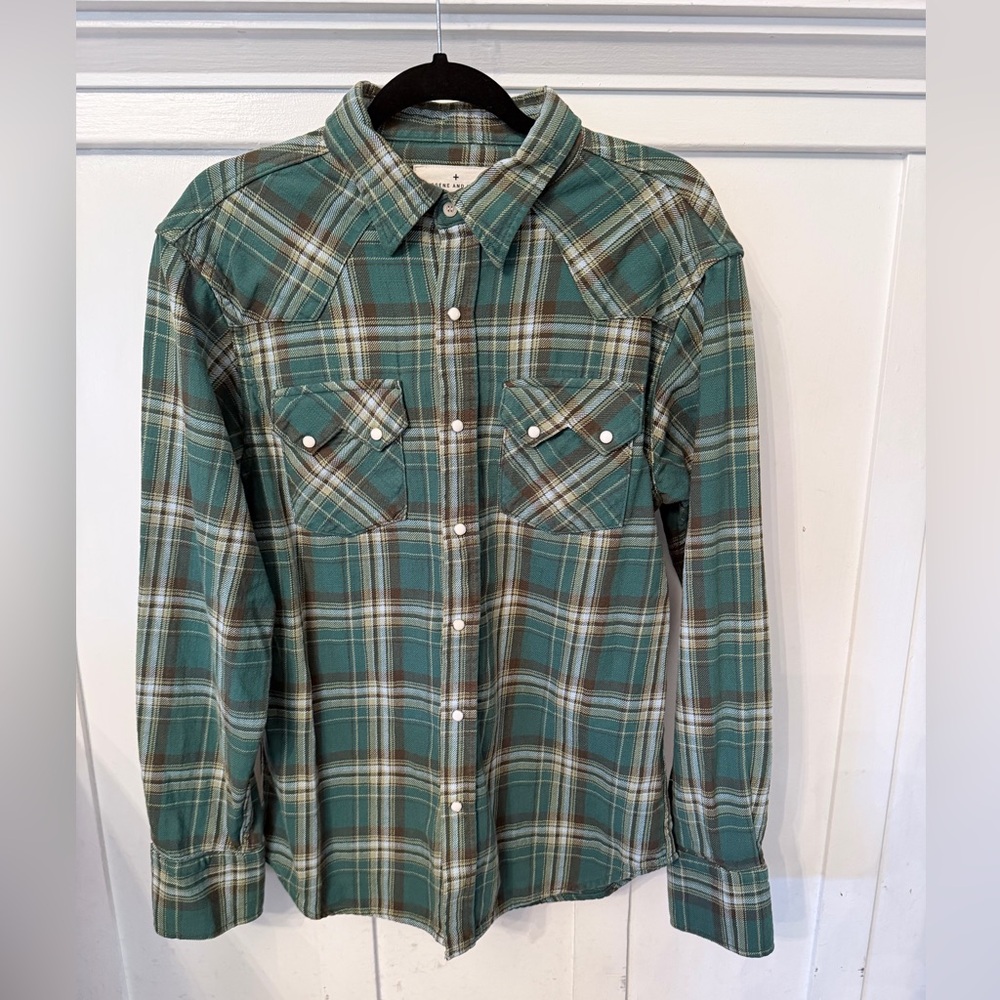 Imogen & Willie Sawtooth Pearl Snap in Caldera Flannel